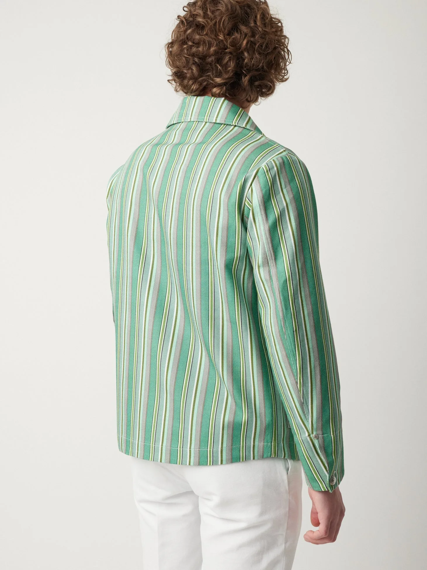 AASSALONNE STRIPED WORK JACKET