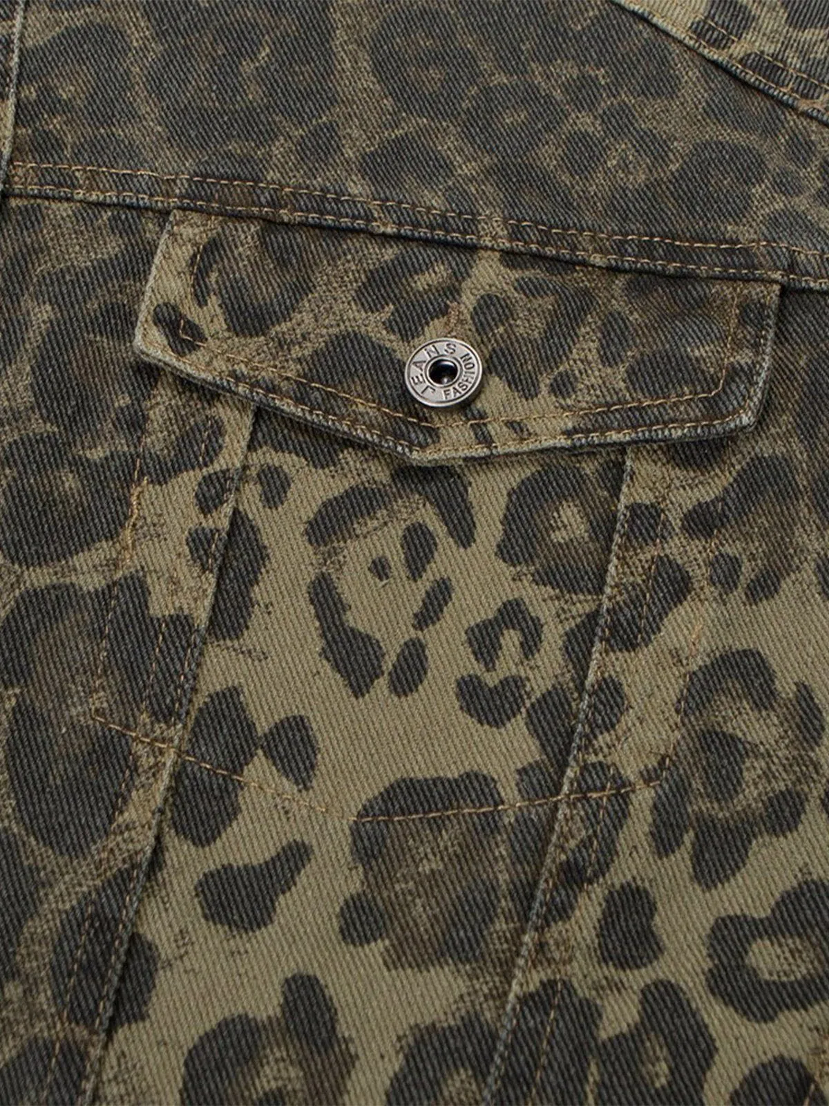 Aelfric Eden Wrinkle Leopard Print Jacket