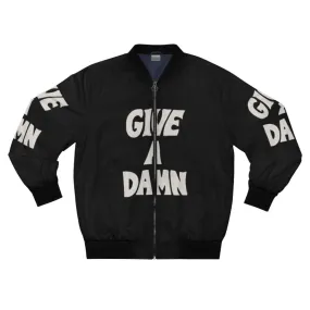 Alex Turner Inspired "Give A Damn" Bomber Jacket