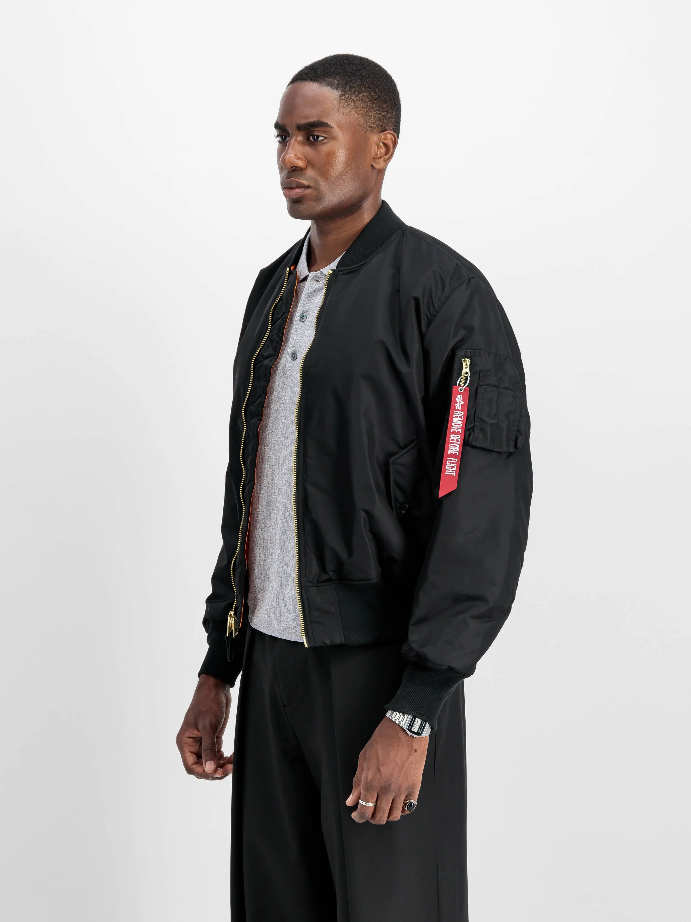 Alpha Industries Bomber Over Nylon Reversibile Nero Uomo