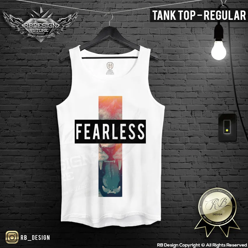 Angry Lion Mens T-shirt "Fearless" MD561