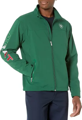 Ariat Men's New Team Softshell Mexico Jacket, Verde