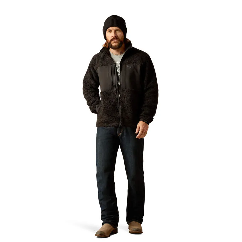 Ariat Men's Odessa Sherpa Jacket, Black