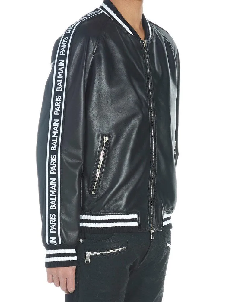 Balmain Logo Bomber Jacket