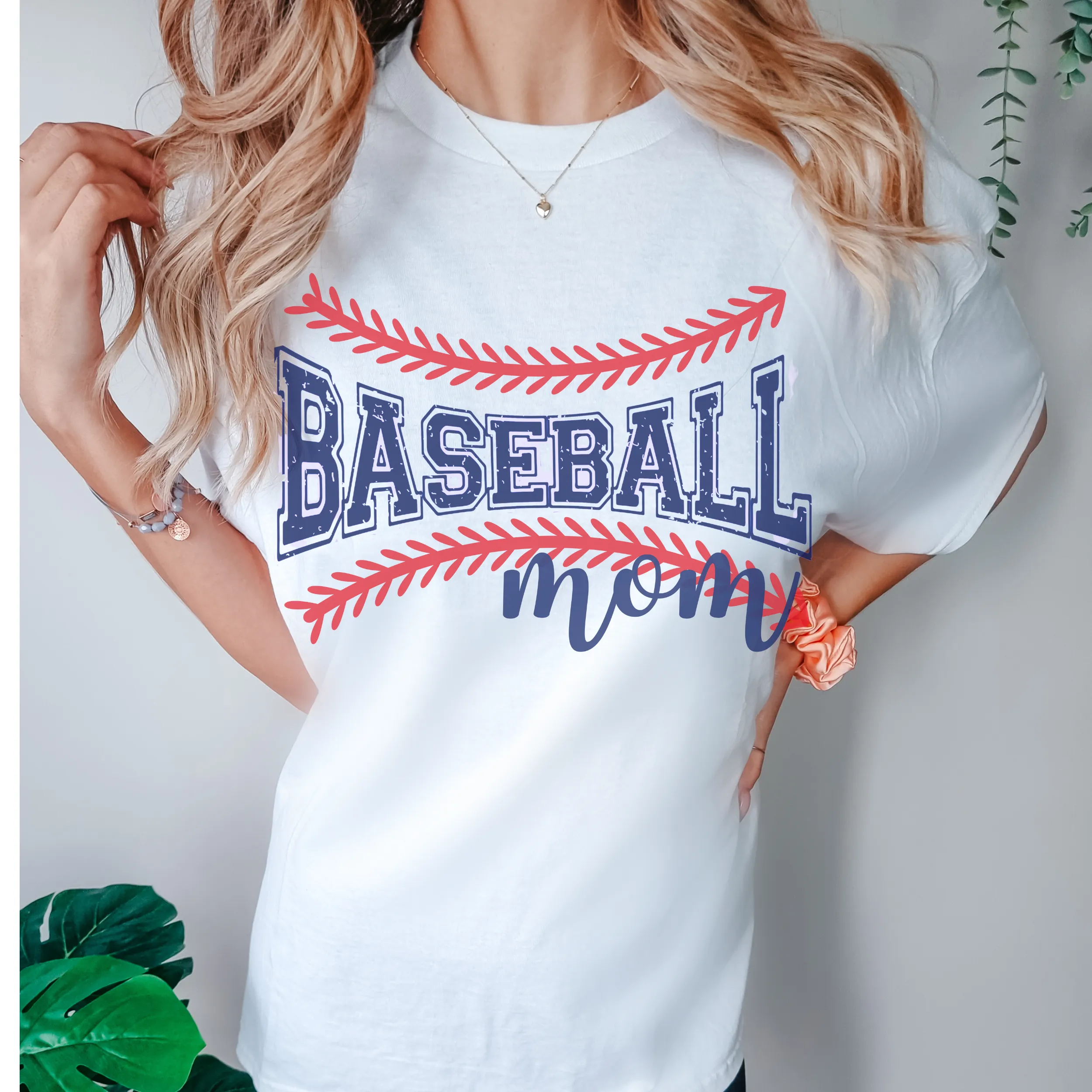 Baseball Mom Comfort Colors® T-Shirt, Spring or Summer Tee, Gift for Mom, Distressed, Retro Design Baseball Mom T-Shirt