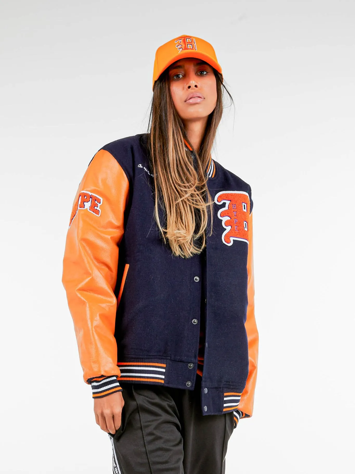 Bhype Society - Bhype Varsity Collection Jacket Blue Orange