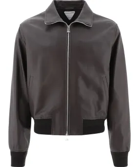 Bottega Veneta Leather Bomber Jacket