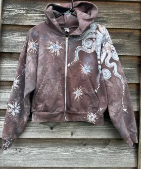 Cedar Moon Handmade Batik Hoodie - One Size - M/L