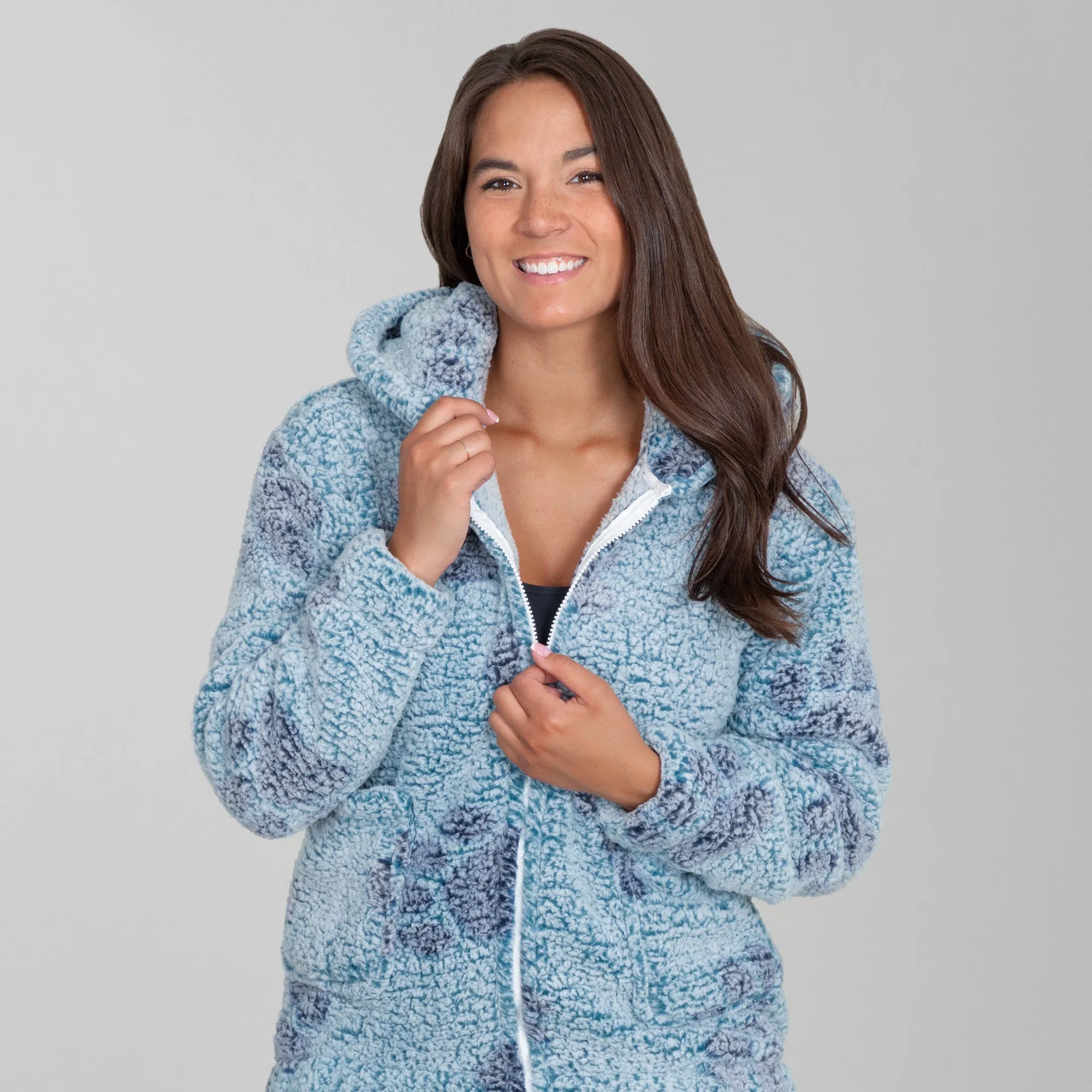 Cozy in Paws Plush Sherpa Fleece Hooded Jacket