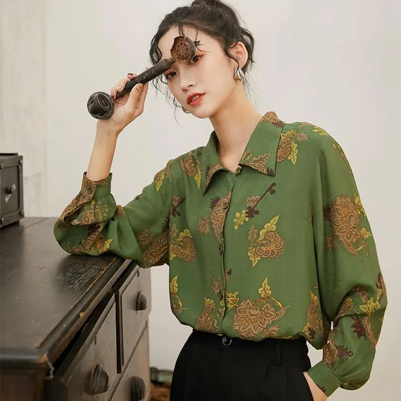 Elegant Green Blouse