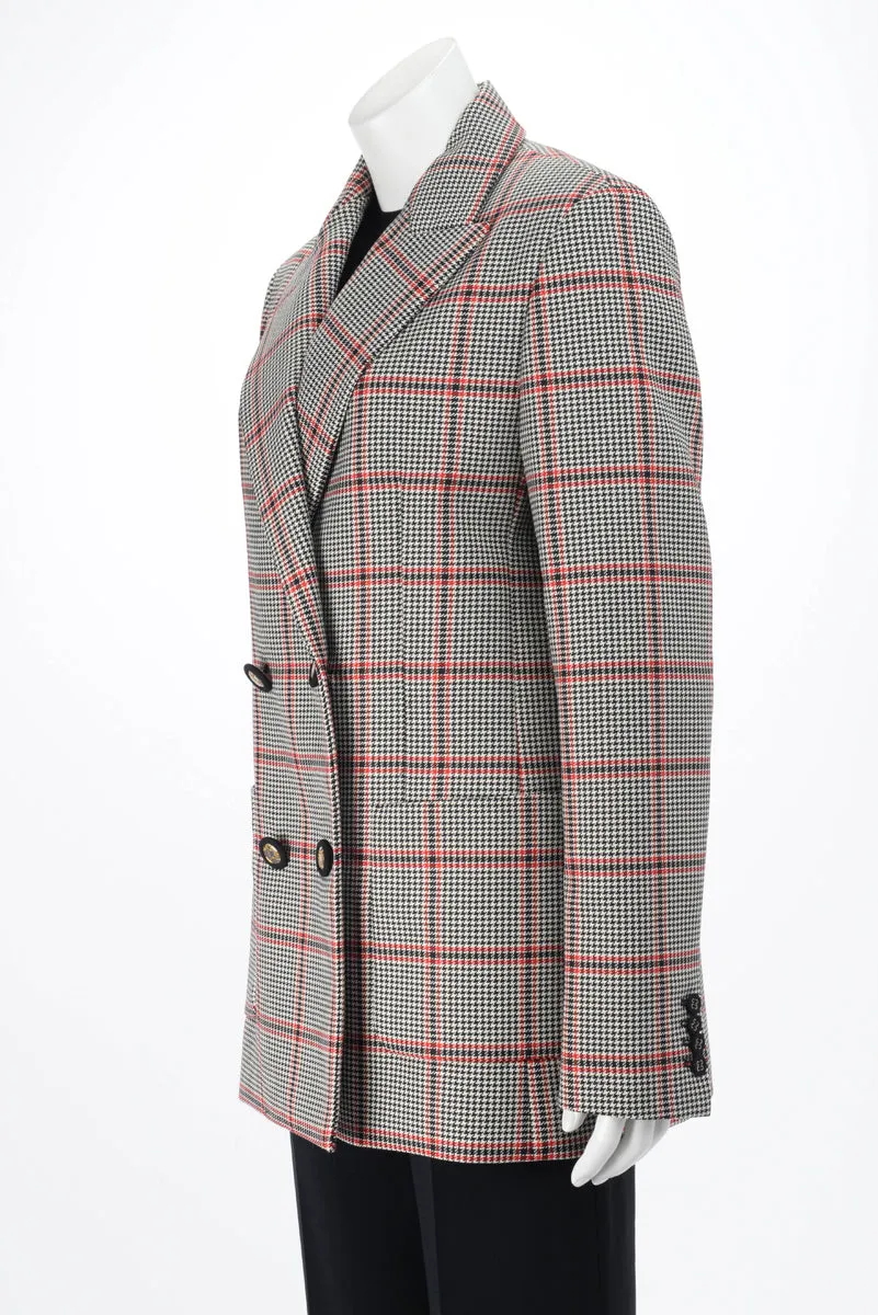 Elie Saab Check Oversize D.B. Jacket