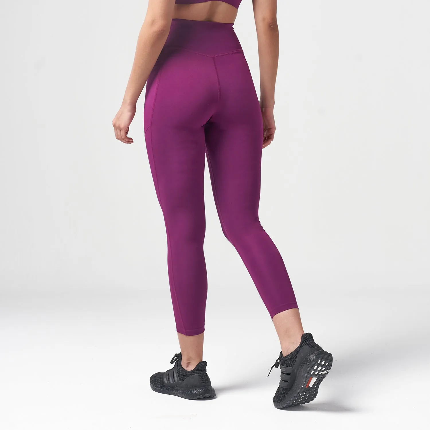 Essential Cropped Leggings 24" - Dark Purple