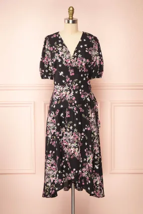 Gladenbach | Floral High Low Wrap Dress