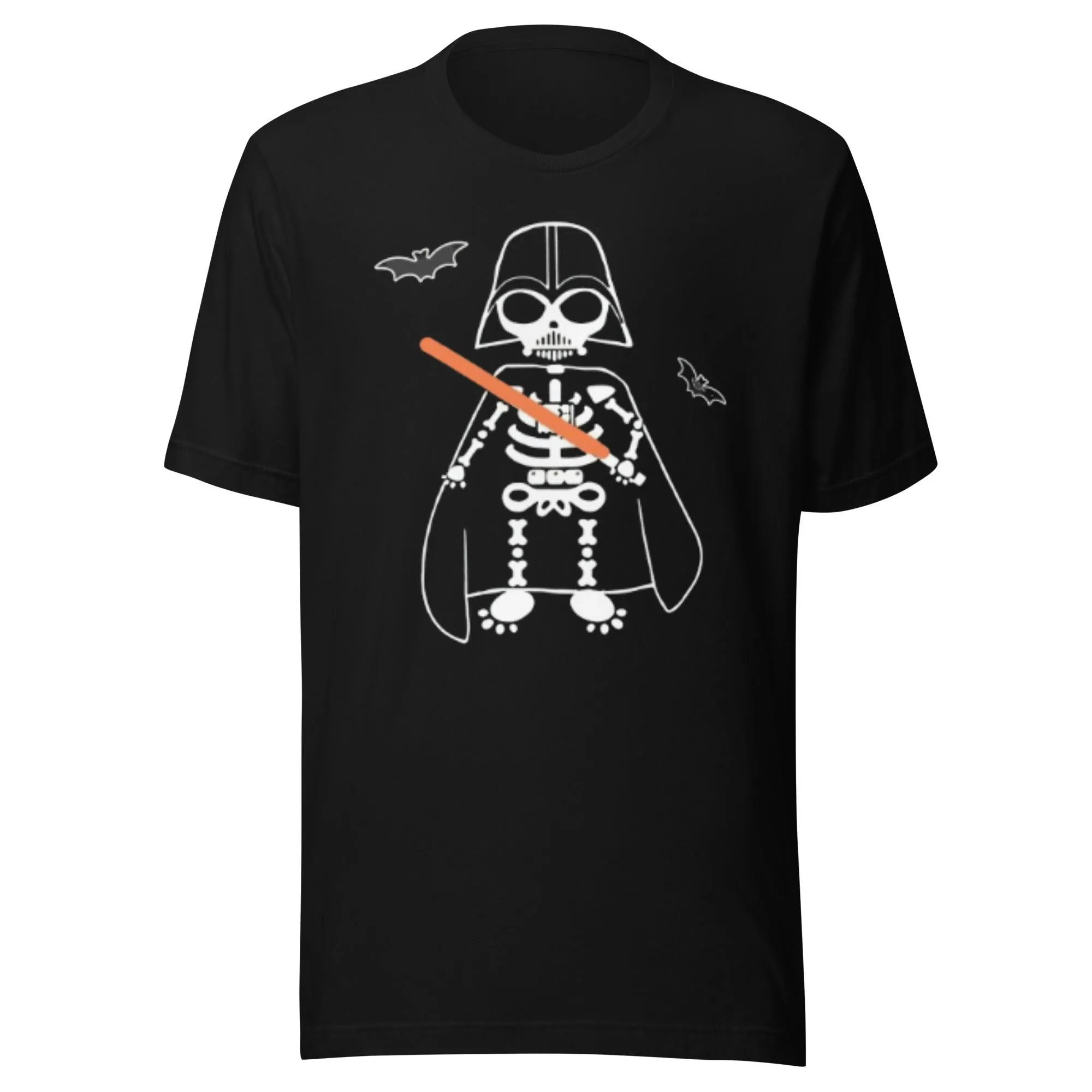 Halloween Tshirt Skeleton Jedi Short Sleeve Ultra Soft Crew Neck Unisex Top