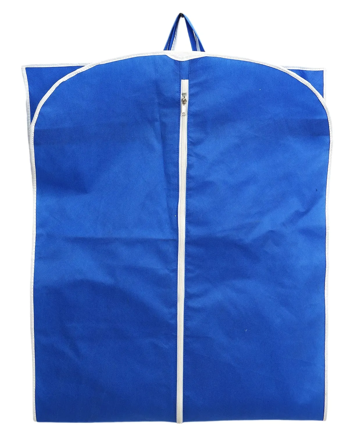 Heart Home Non Woven Foldable Long Tranasparent Garment Cover For for Sherwani, Coat, Kurti & More With Zipper- Pack of 2 (Blue)-47HH01265