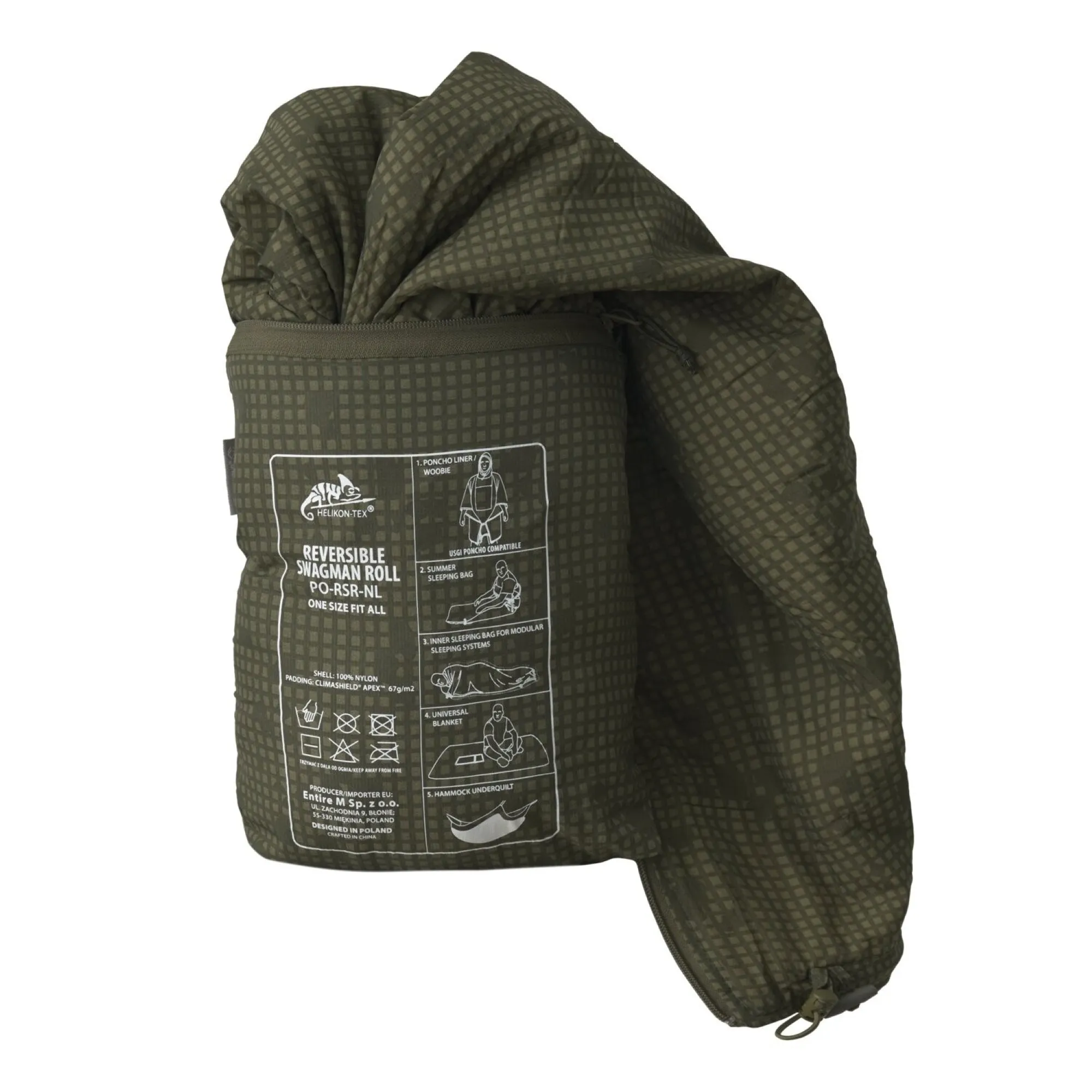 HELIKON | REVERSIBLE SWAGMAN ROLL PONCHO - Versione reversibile