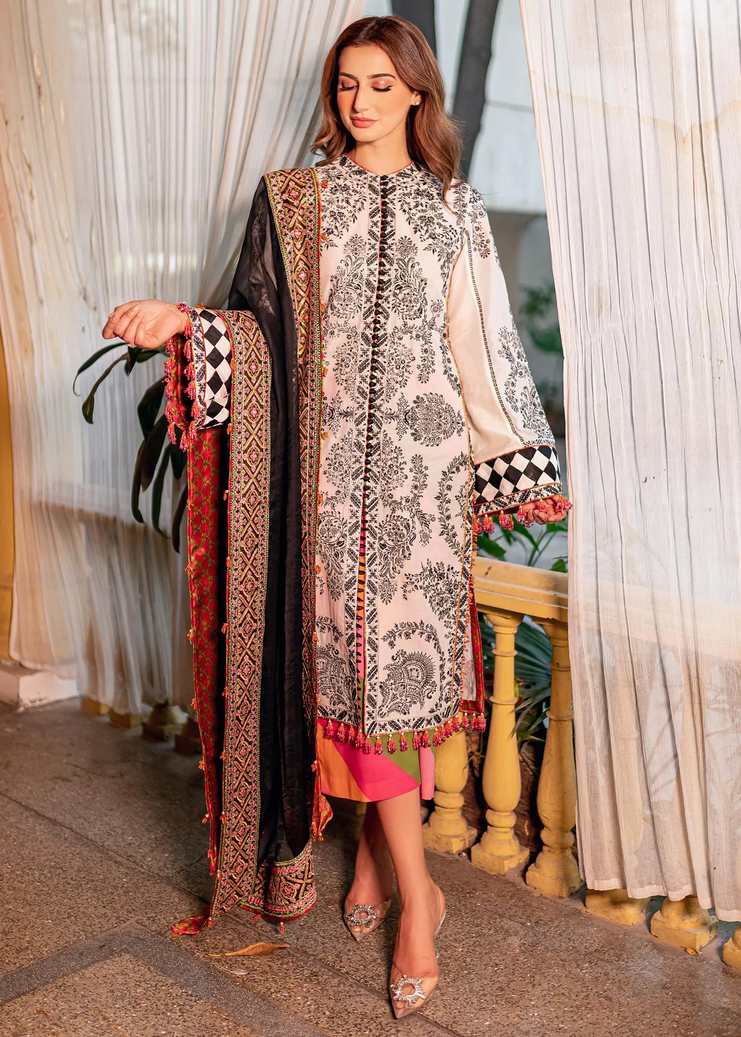 Hussain Rehar Rahgoli Luxury Lawn Collection 2022 – Zerbar