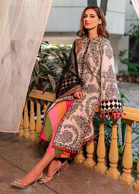 Hussain Rehar Rahgoli Luxury Lawn Collection 2022 – Zerbar