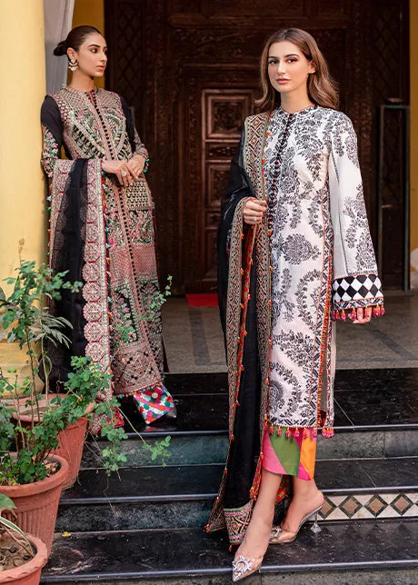 Hussain Rehar Rahgoli Luxury Lawn Collection 2022 – Zerbar