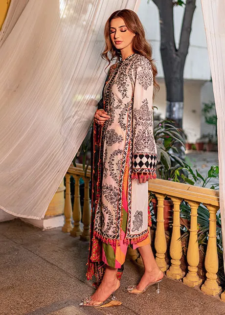 Hussain Rehar Rahgoli Luxury Lawn Collection 2022 – Zerbar