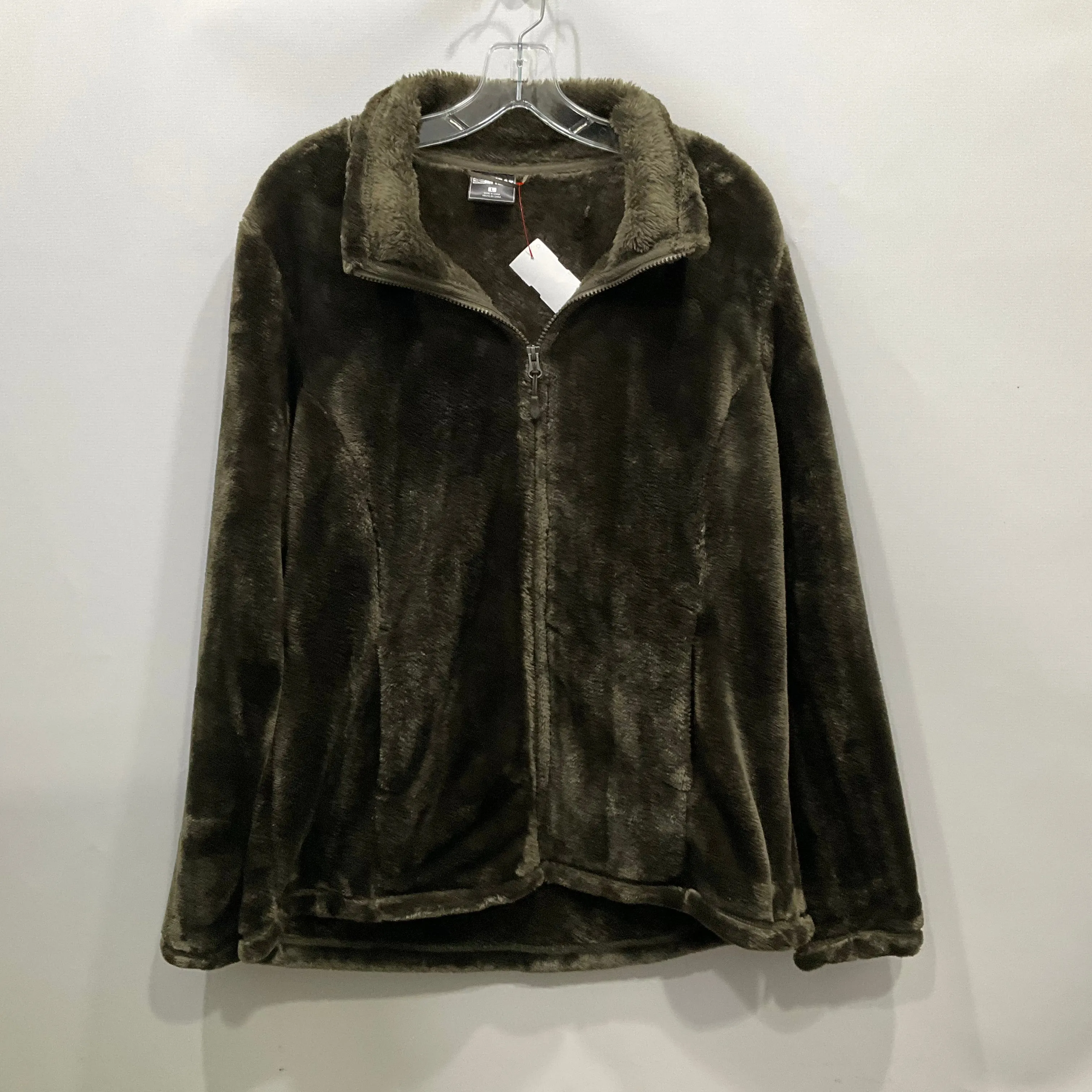 Jacket Faux Fur & Sherpa By 32 Degrees In Green, Size: L