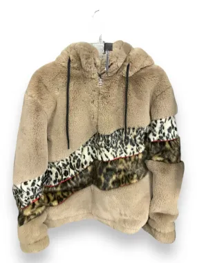 Jacket Faux Fur & Sherpa By Clothes Mentor In Animal Print, Size: S