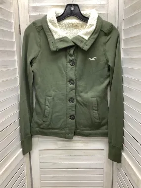 Jacket Faux Fur & Sherpa By Hollister In Green, Size: Xs