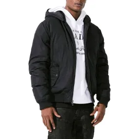 Jordan Craig Squadron Hooded Bomber Men's Jacket Black