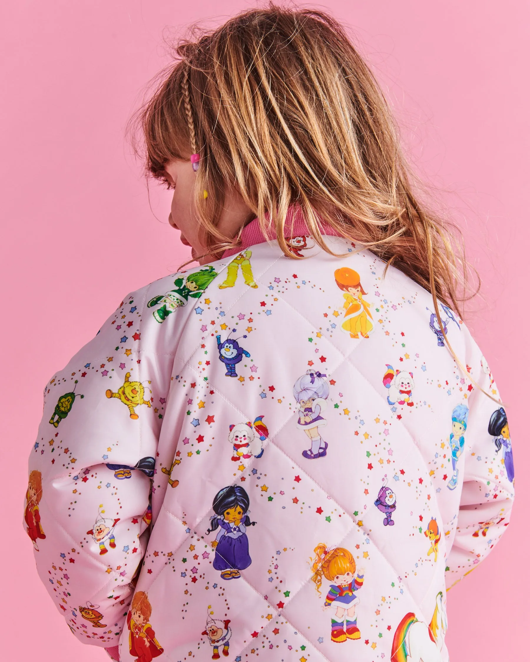 Kip&Co x Rainbow Brite Star Shower Bomber Jacket