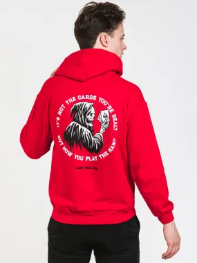 LAST CALL CARDS PULL OVER HOODIE  - CLEARANCE