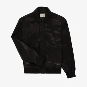 Leather Bomber Jacket