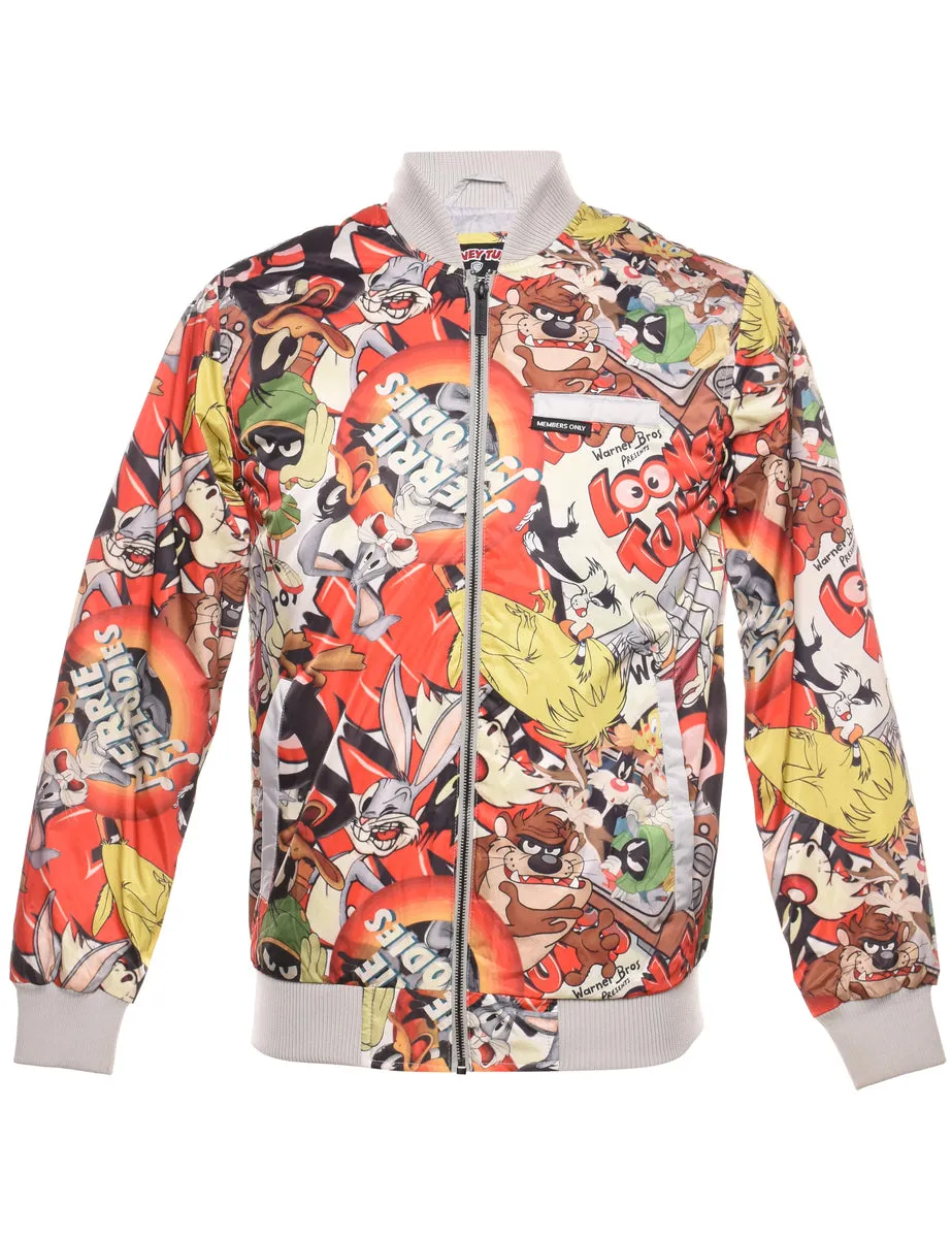 Looney Tunes 1990s Zip-Front Bomber Jacket - XS