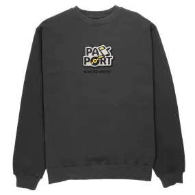 Master~Sound Embroidered Crewneck, Tar