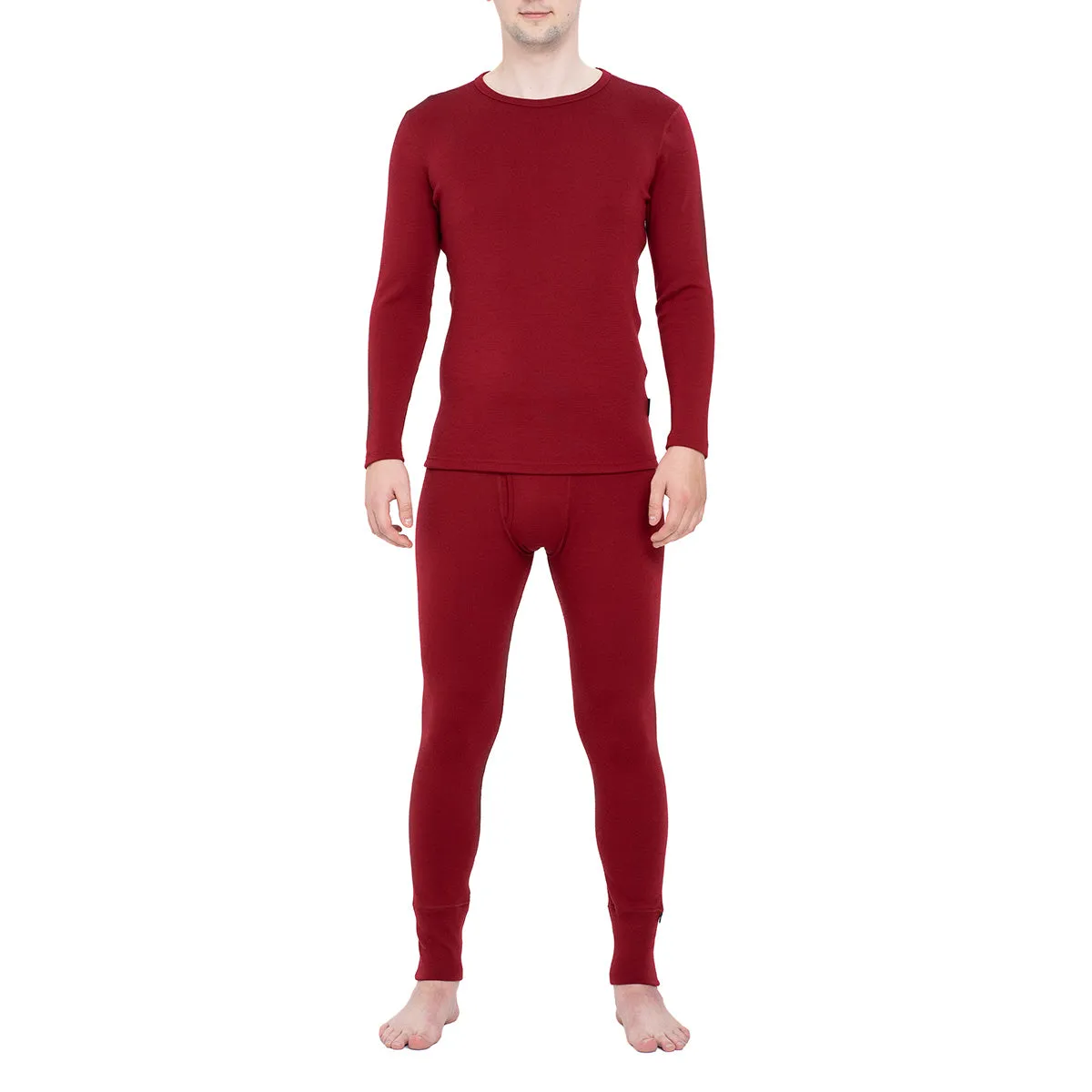 Men's 250 Long Sleeve & Bottom 2-Piece Royal Cherry