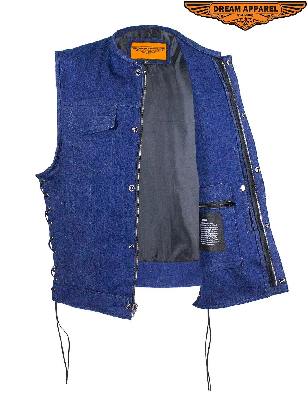 Men's Blue Denim Club Vest