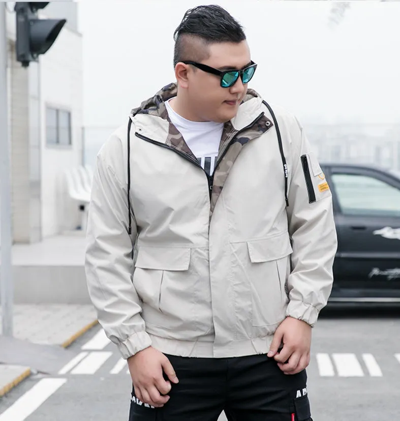 Men's Bomber Jacket - Fashionable Parka-Style Outerwear for All-Season Comfort