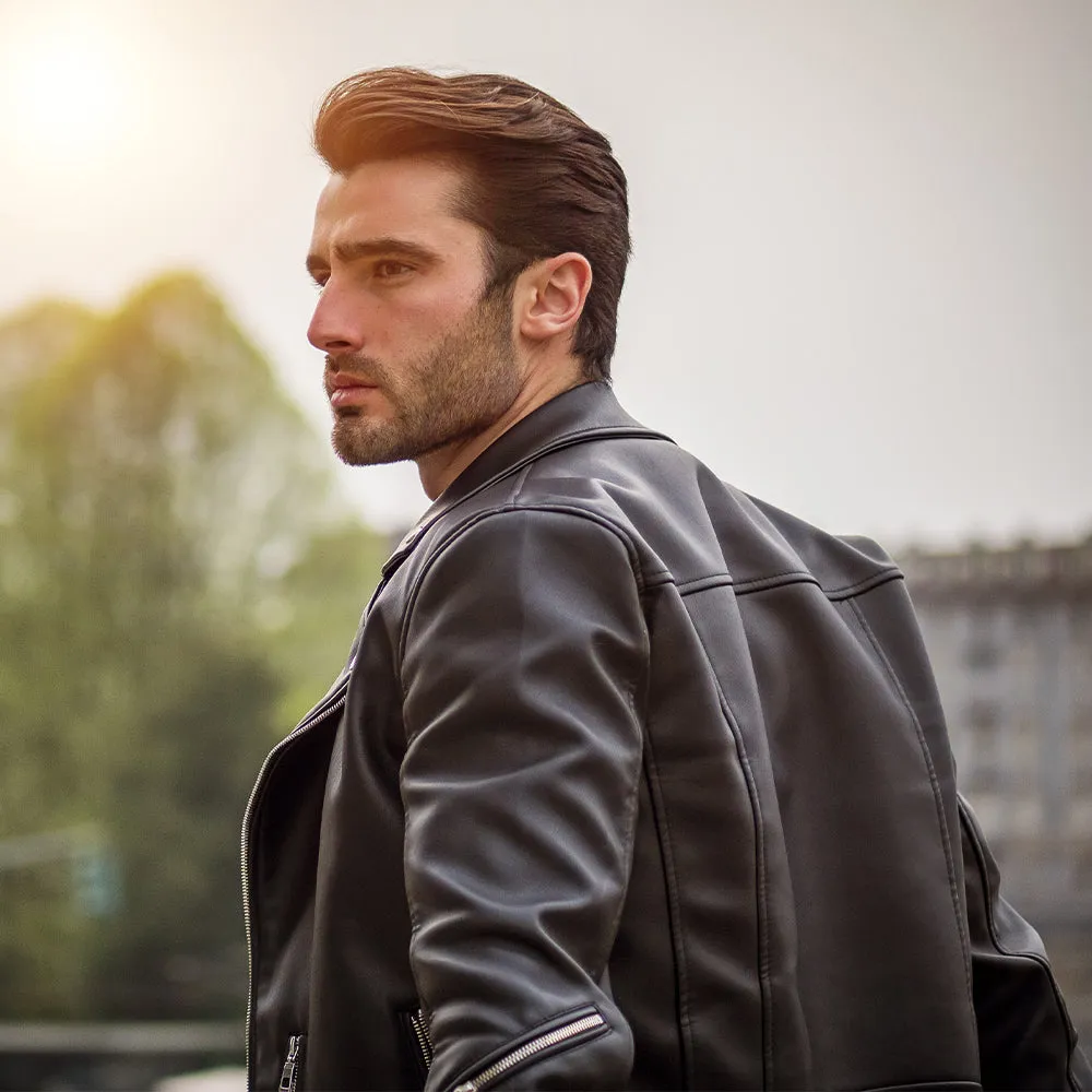 Men's Leather Motorbike Jacket | KC Leather - Vincenzo