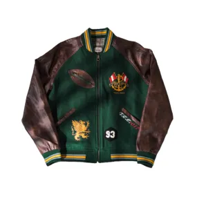 Men's Preppy Style Woolen Baseball Jacket