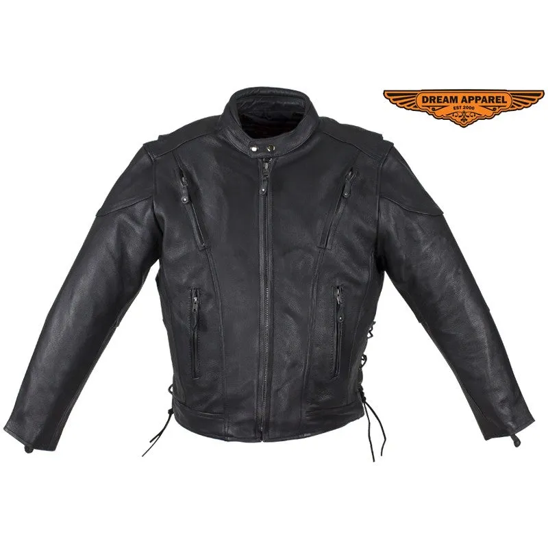 Men's Racer Jacket With Neck Warmer