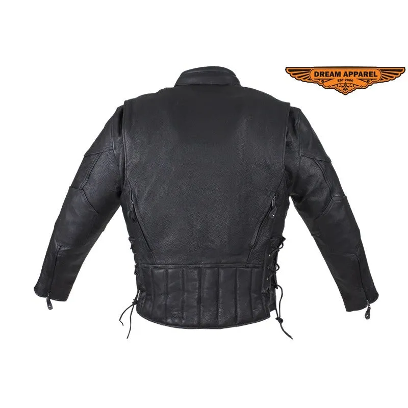 Men's Racer Jacket With Neck Warmer