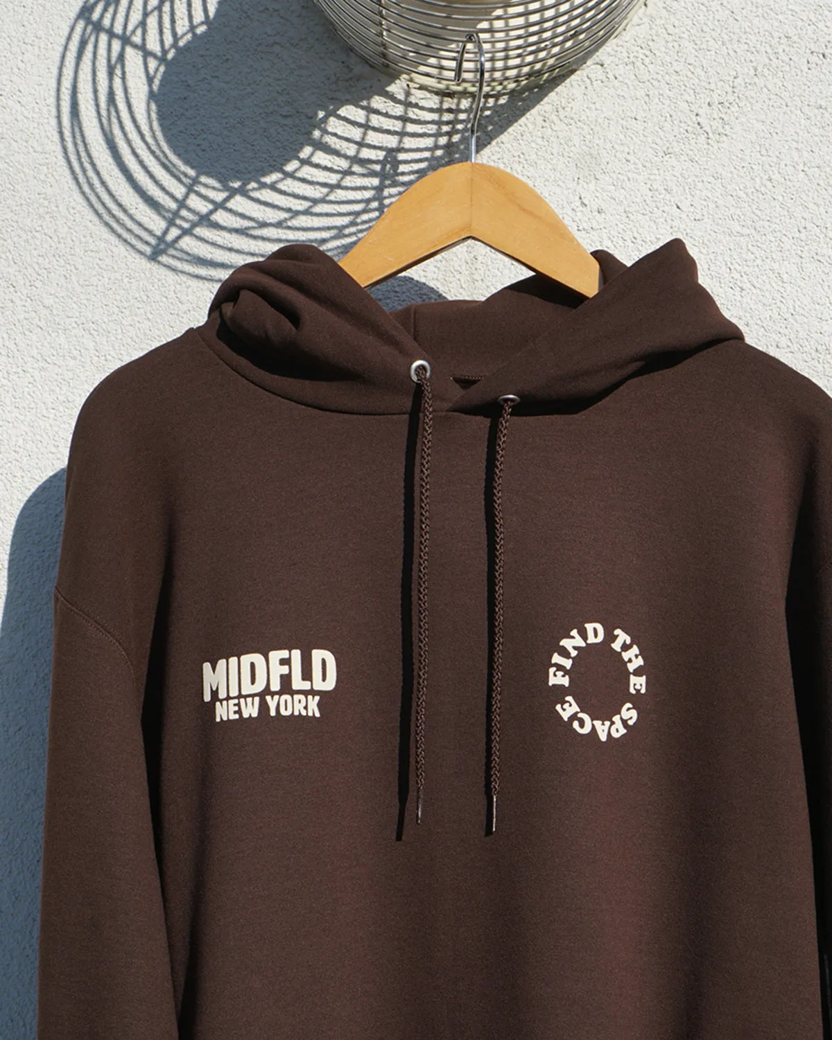 MIDFLD Champion™ Find the Space Double Logo Hoodie - Chocolate Brown