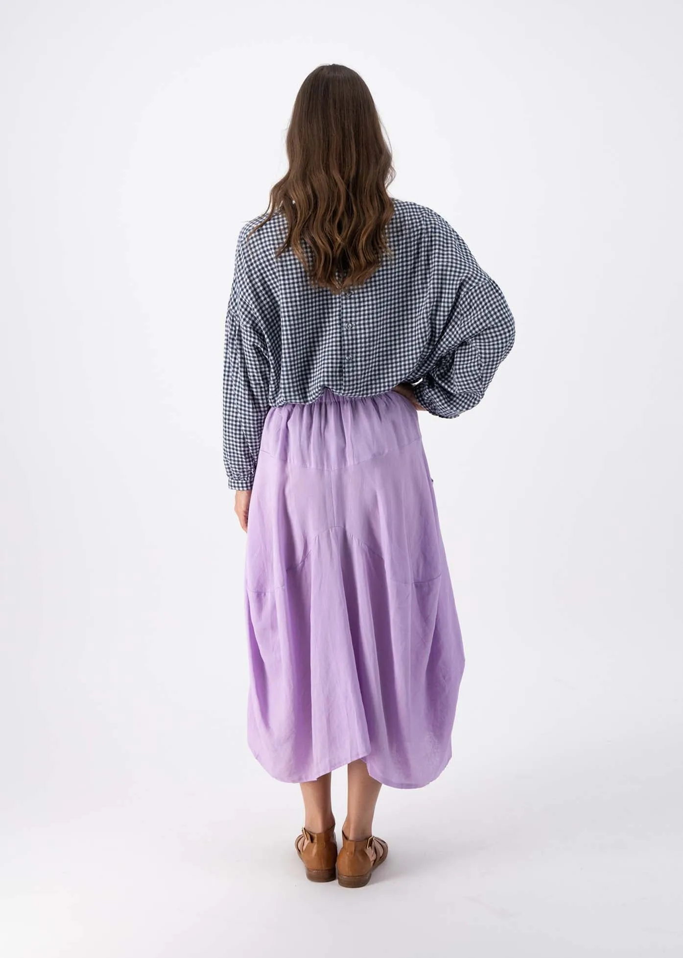 Milwaukee Luminary Skirt Lilac in Linen Blend