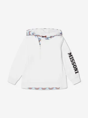 Missoni Boys Logo Hoodie in White