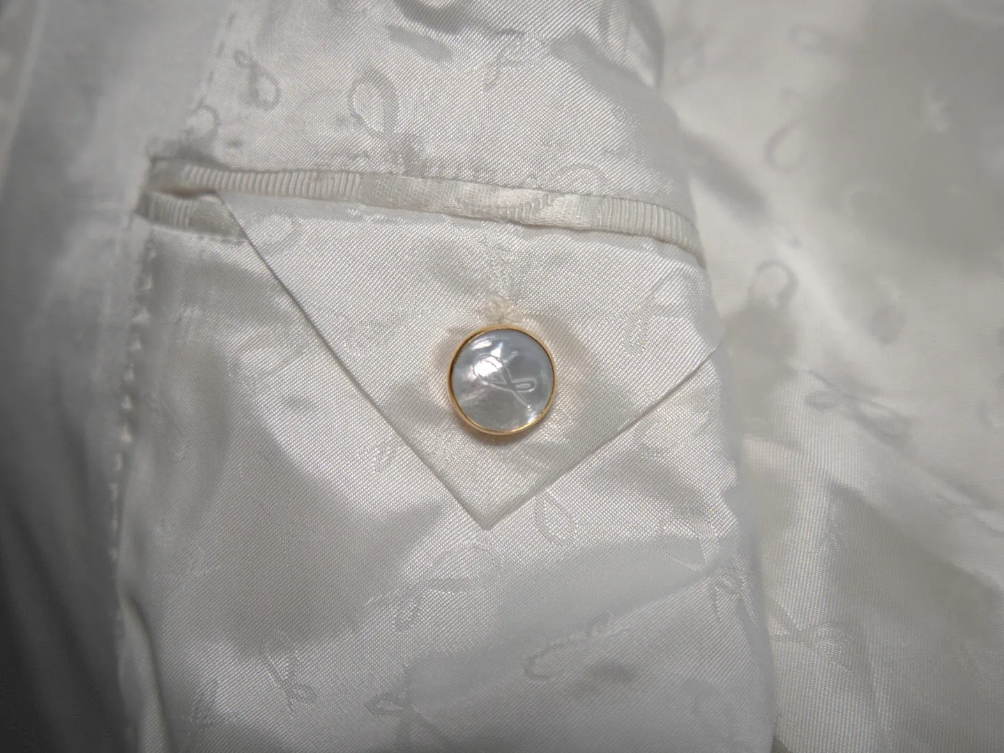 Mother Of Pearl With Gold Tone Buttons For Sports Jacket