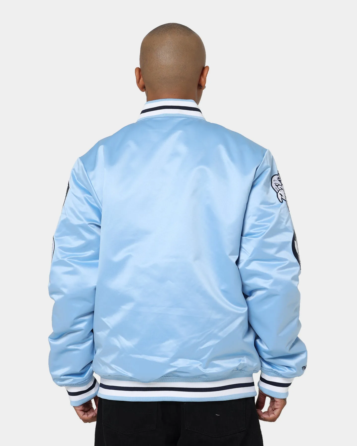 National Collegiate Atheltic Assc UNC Champ City Satin Jacket Light Blue