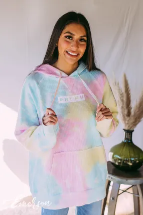 Phi Mu Tie Dye Corduroy Hoodie