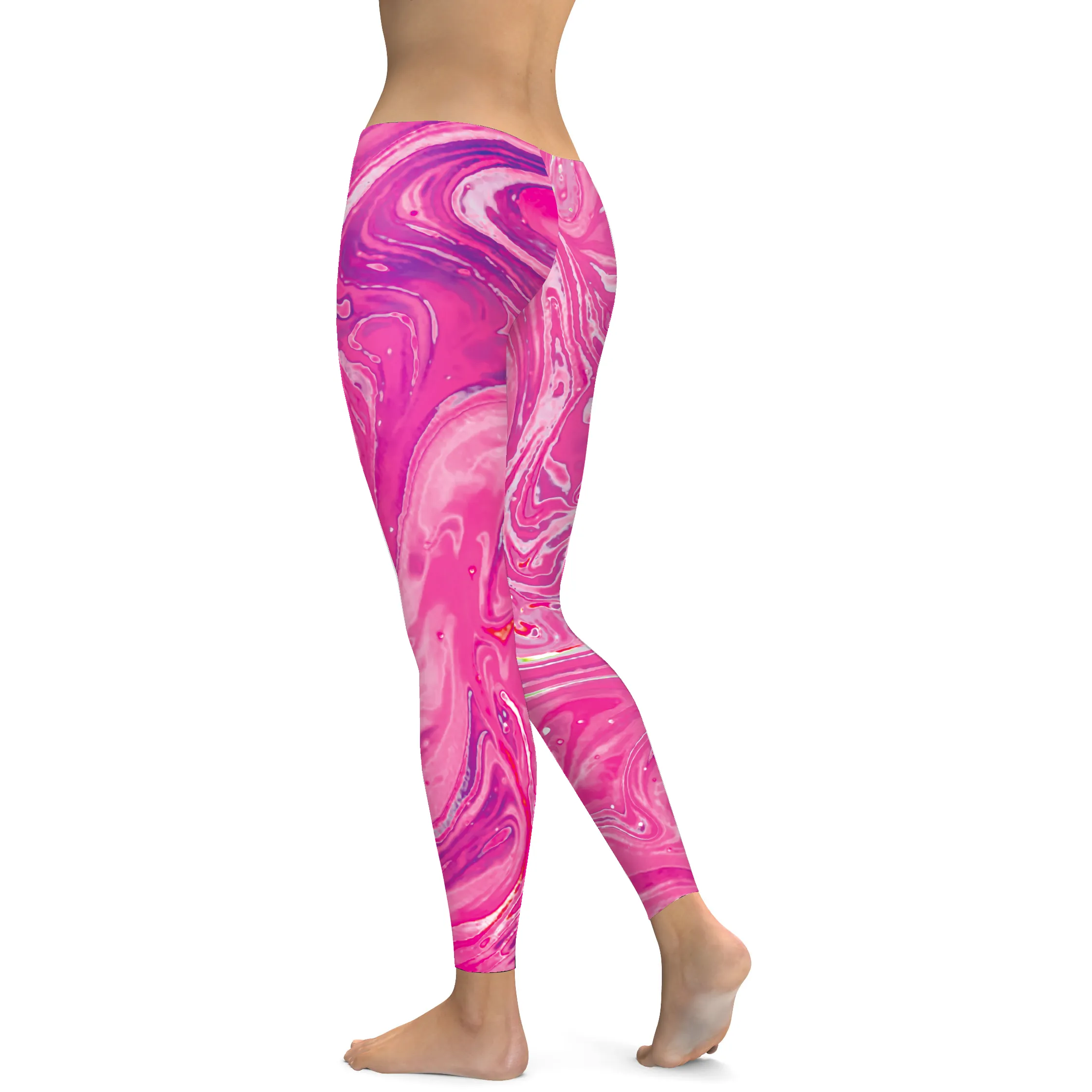 Pink Swirl Leggings