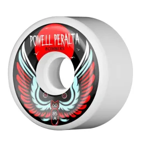 Powell Peralta 60mm 85a Bomber 3 White Skateboard Wheels 4pk