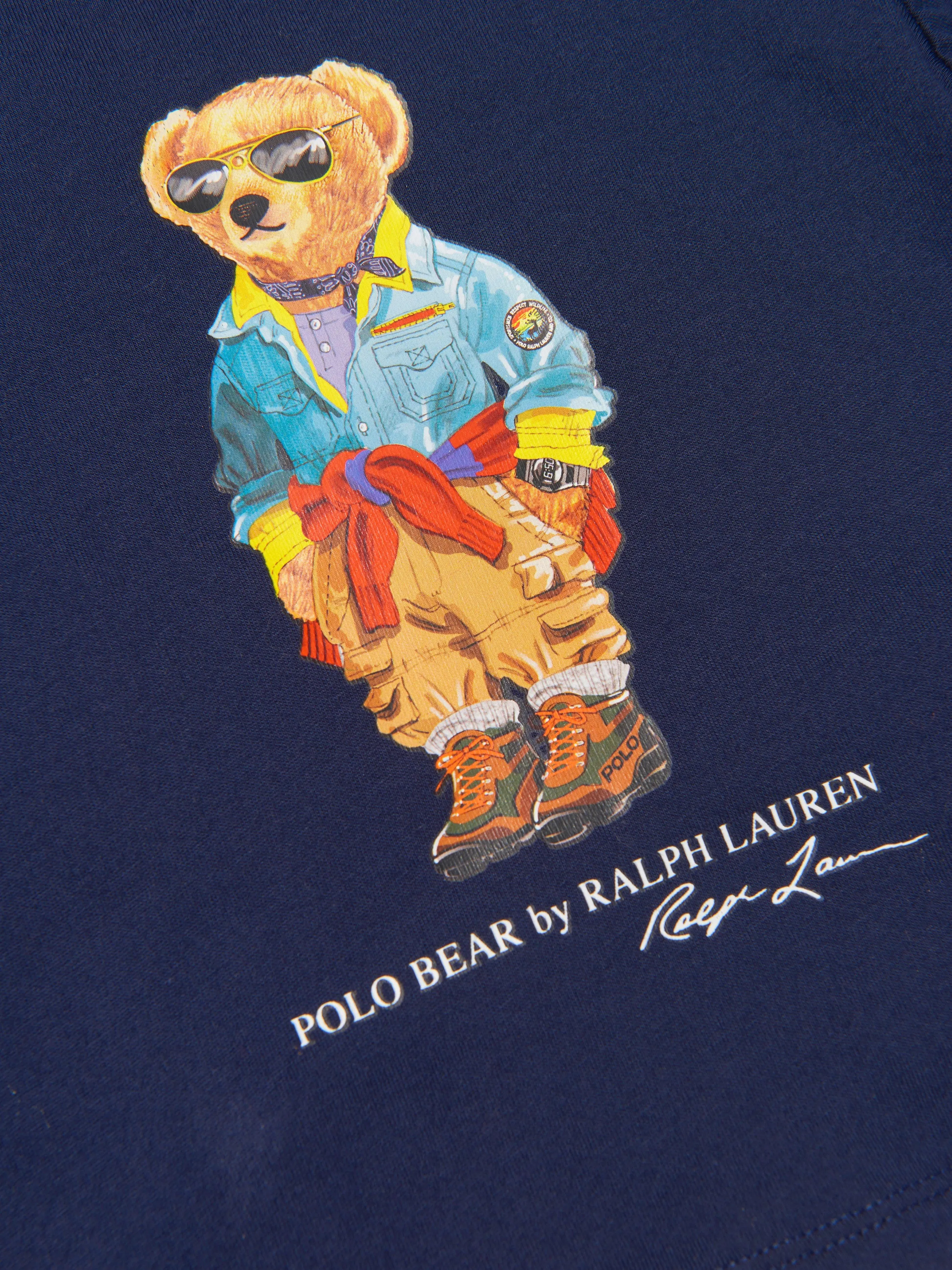 Ralph Lauren Baby Boys Bear T-Shirt in Navy