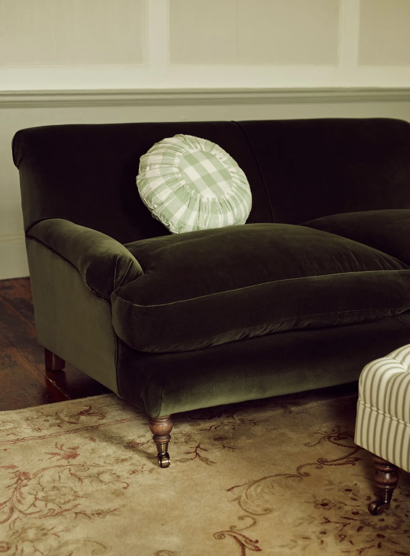 Remy Sofa, Two Seater, Heritage Mole Stripe